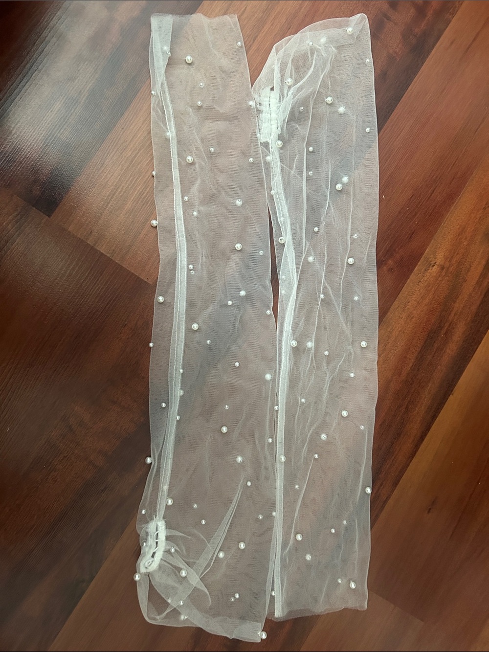 Jenny Yoo Allison Pearl Sleeves Medium - Picture 3 of 5